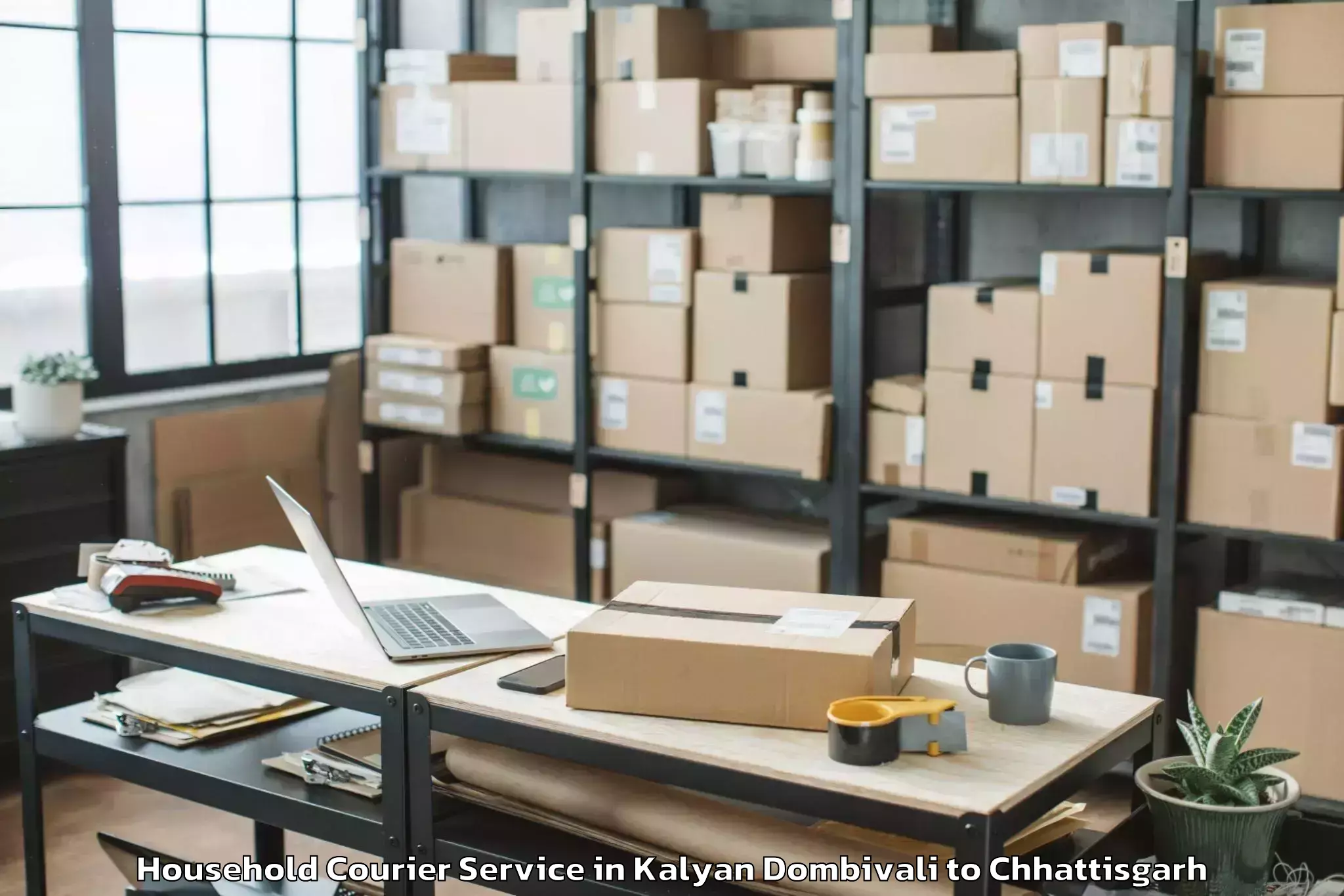 Professional Kalyan Dombivali to Chopan Household Courier